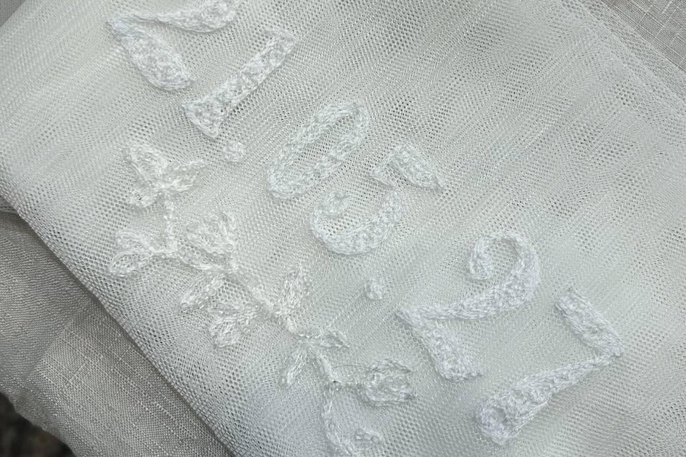 Date embroidery