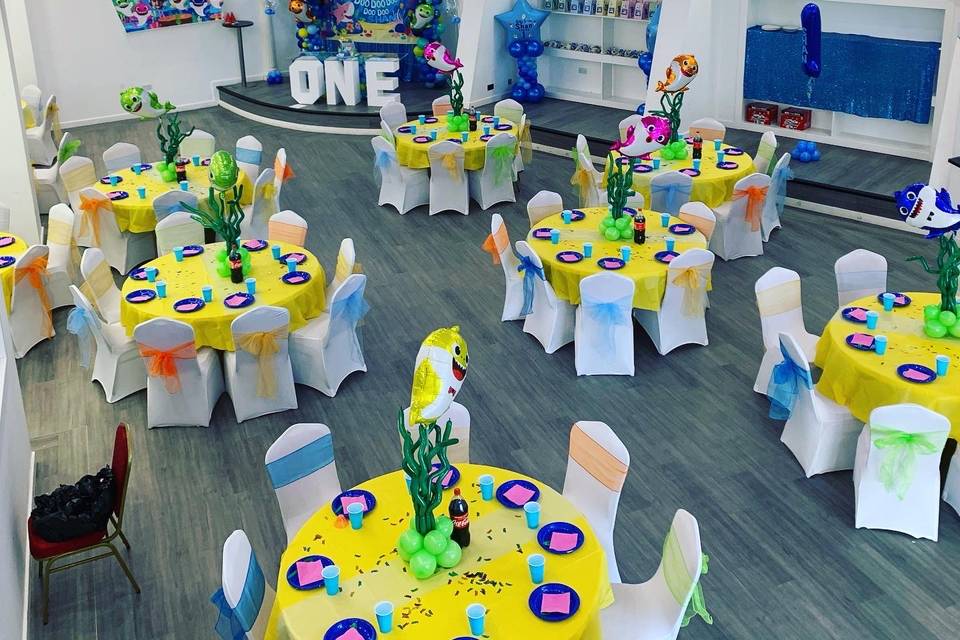 Kids party set up