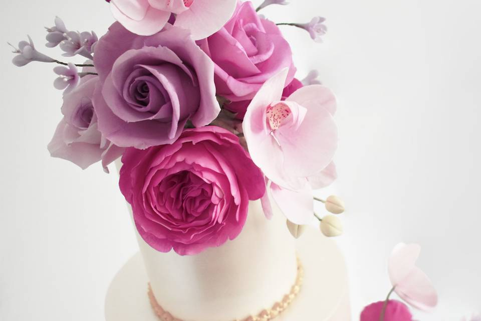 Glam wedding cake