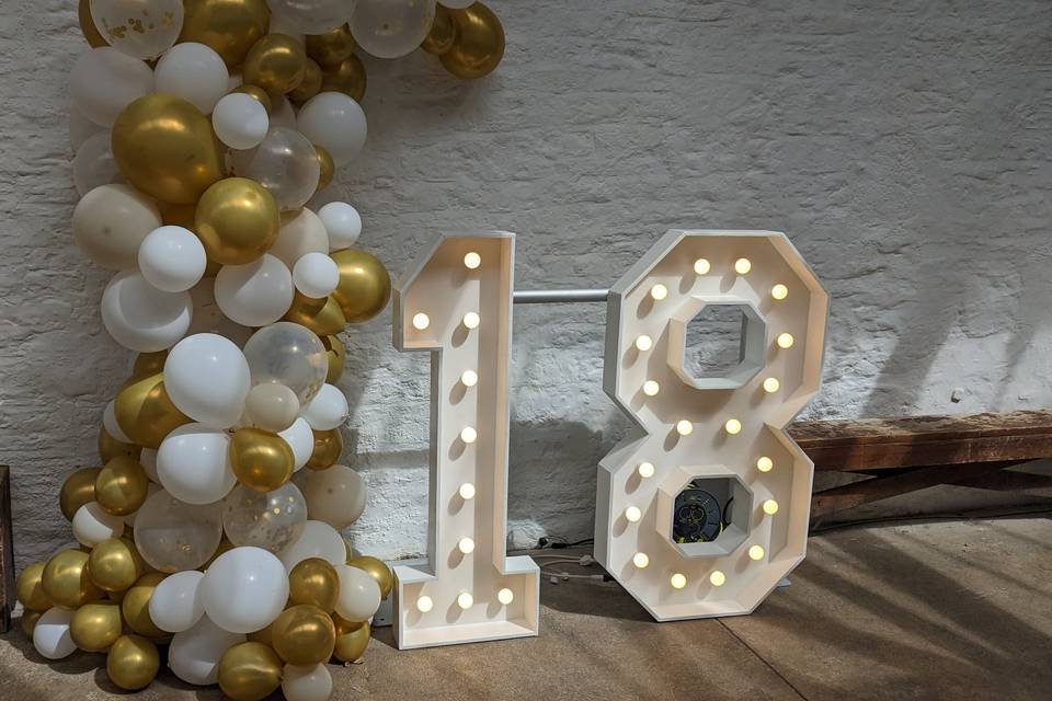 4ft Birthday Numbers