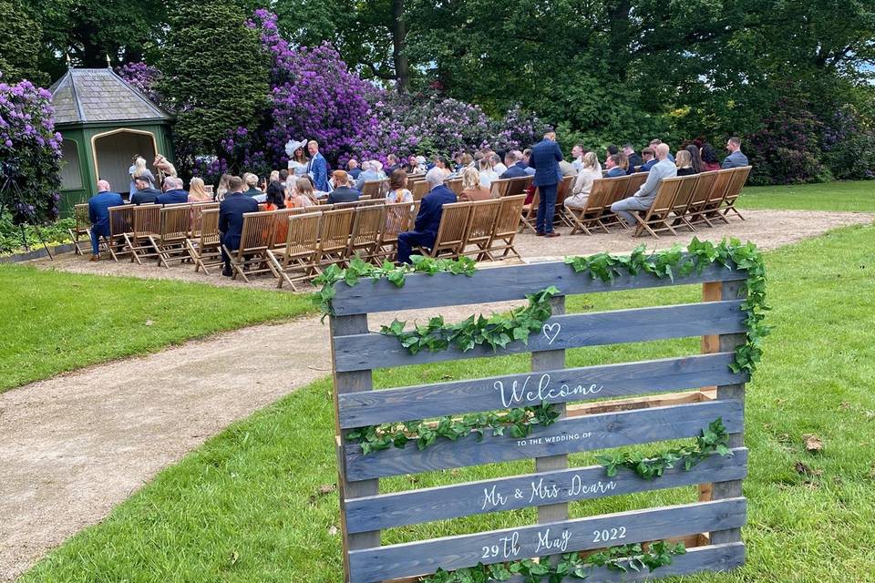 A woodland wedding