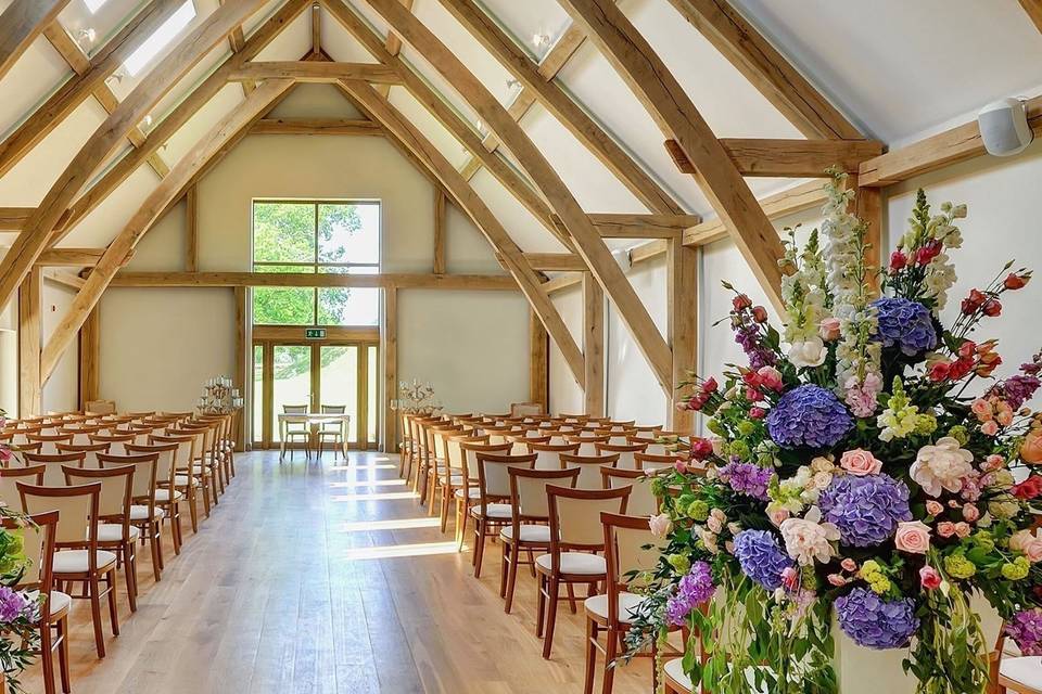 Newlyweds at Easton Grange