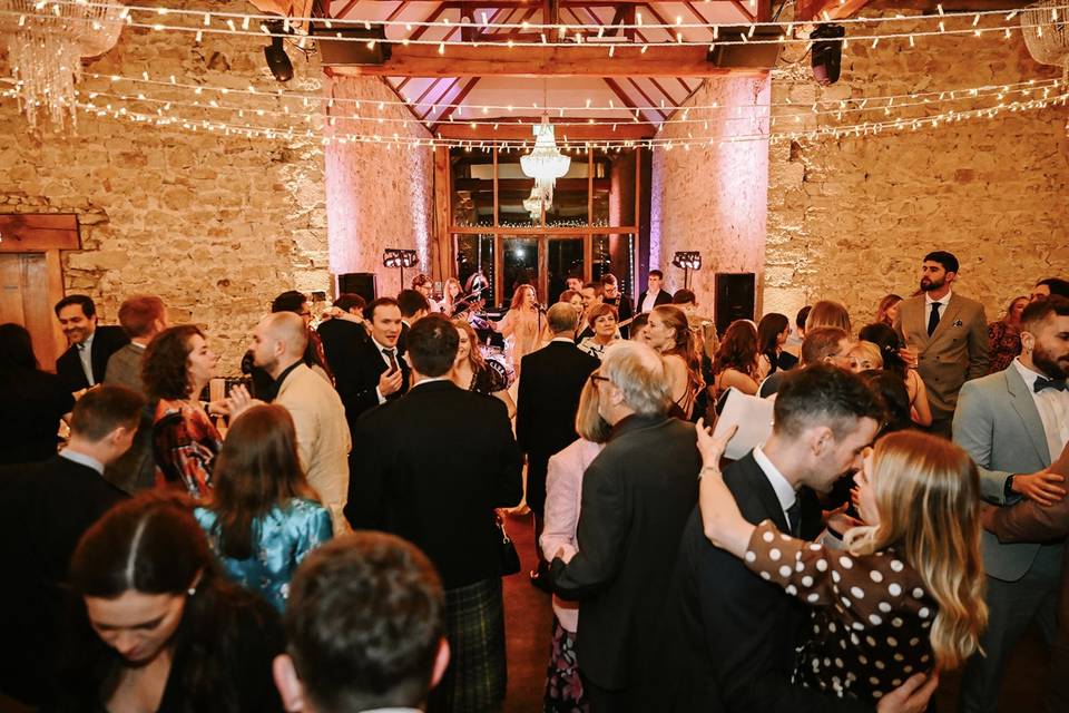 7 piece band at Bucks wedding