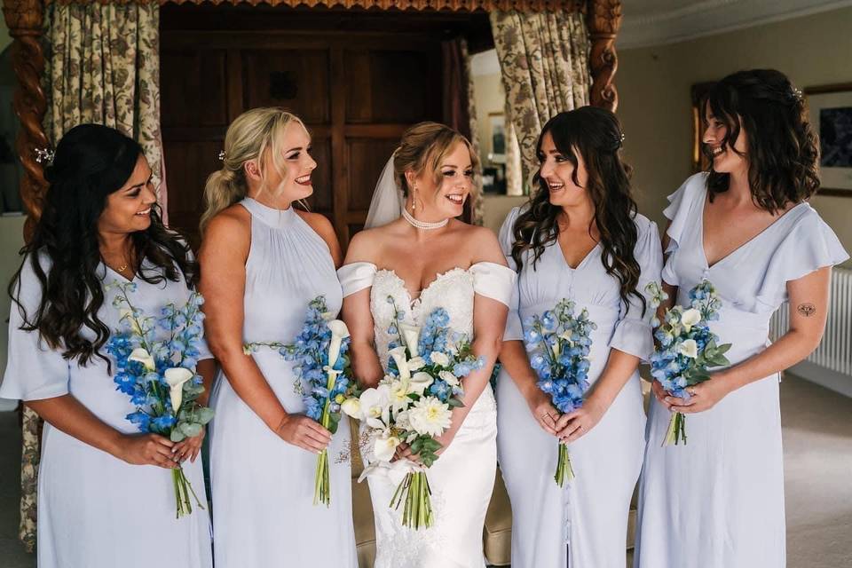 Bride & Bridesmaid tan