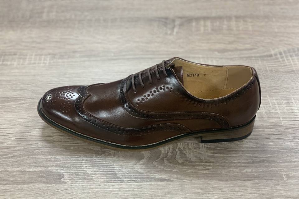 Dark brown brogue