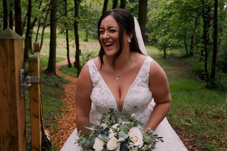 Laughter in the woods