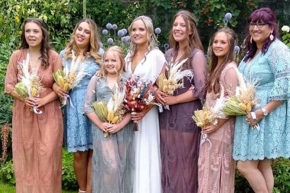 Bridal party Tans