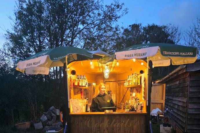Mobile Bar At Night
