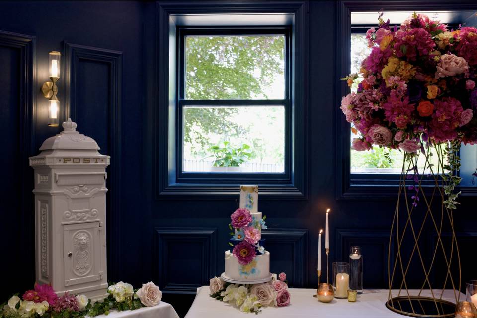 Postbox & Cake Table