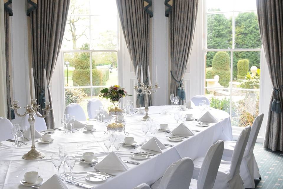 Intimate Wedding Breakfast - Elm suite - Sedgebrook Hall