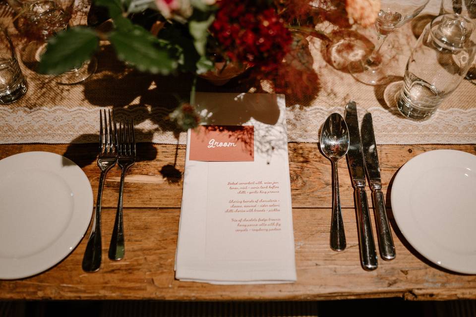 Solaris Menu and Place Card