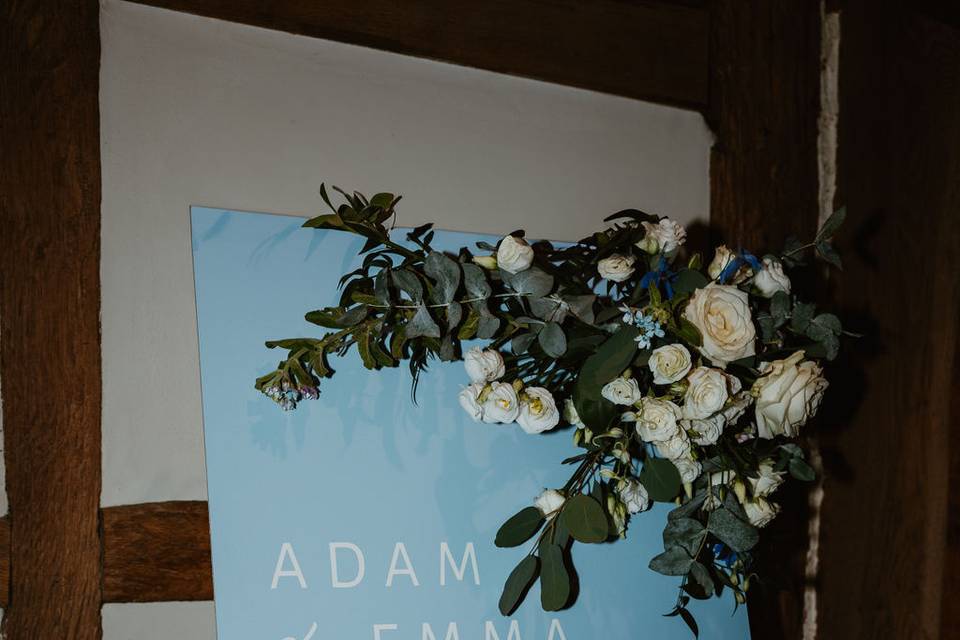 Nova Welcome Sign Blue