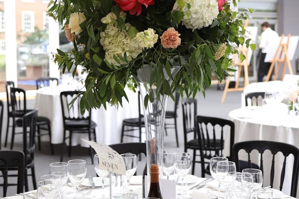 Tall table arrangement