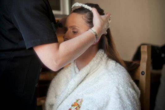 Bridal hair and make up