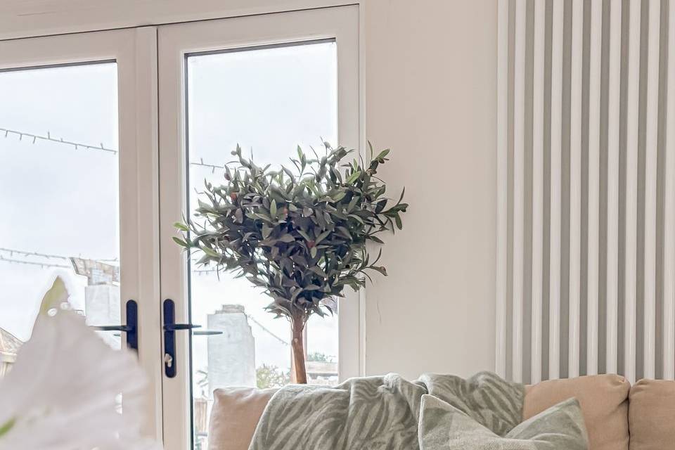 Sage Wool Blanket & Cushions