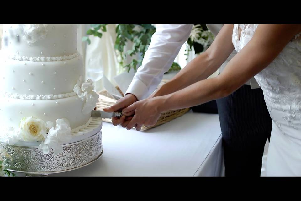 Cutting the cake