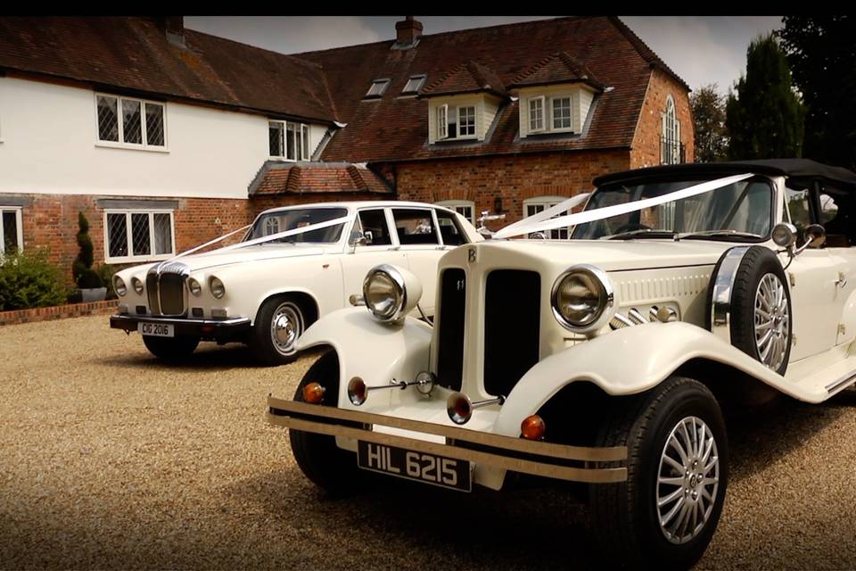 The wedding cars