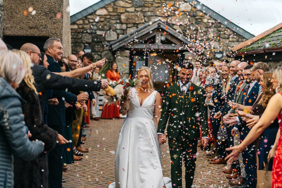Real wedding, confetti