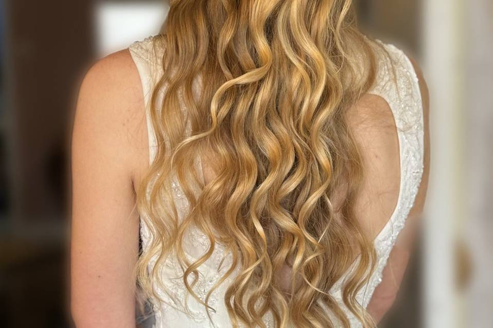 Bridal boho hair