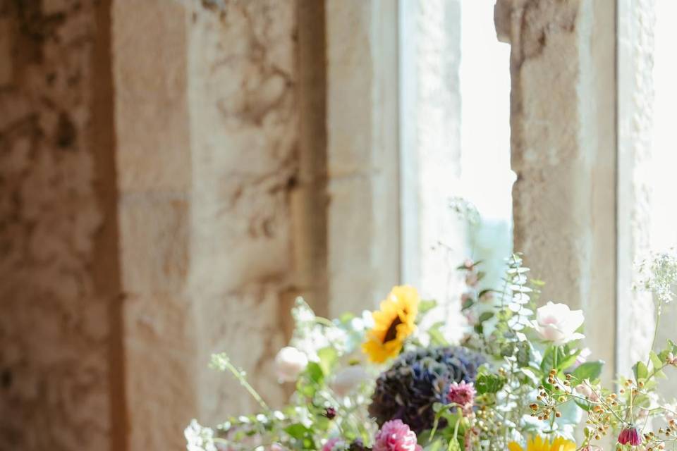 Stunning abbey window florals