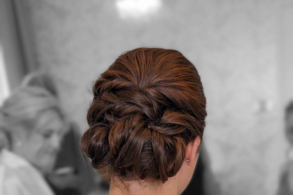 Textured updo