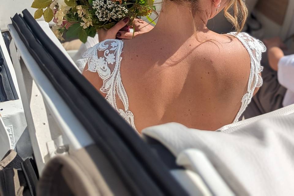 Real flowers updo