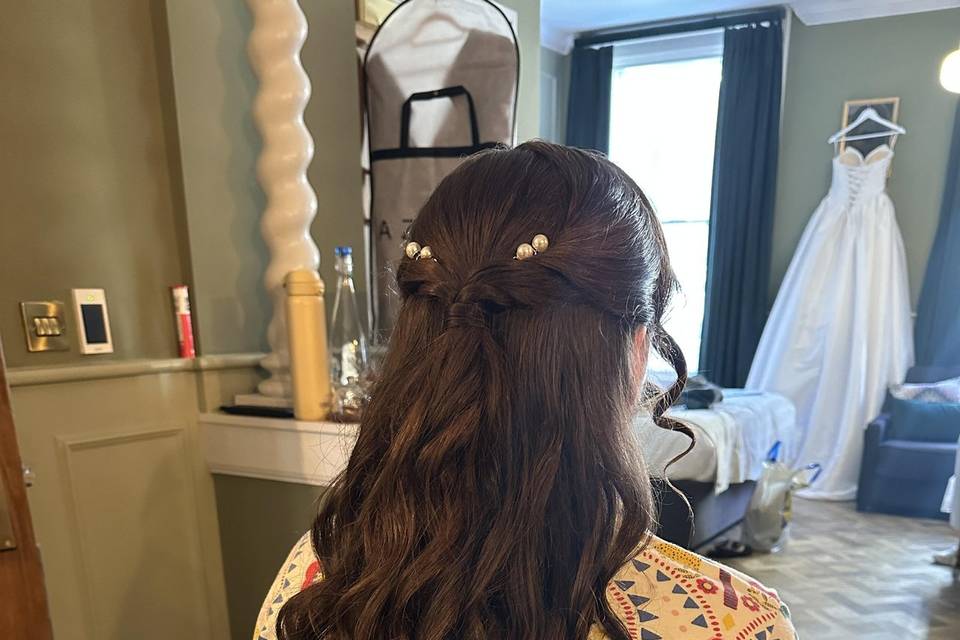Half up half down
