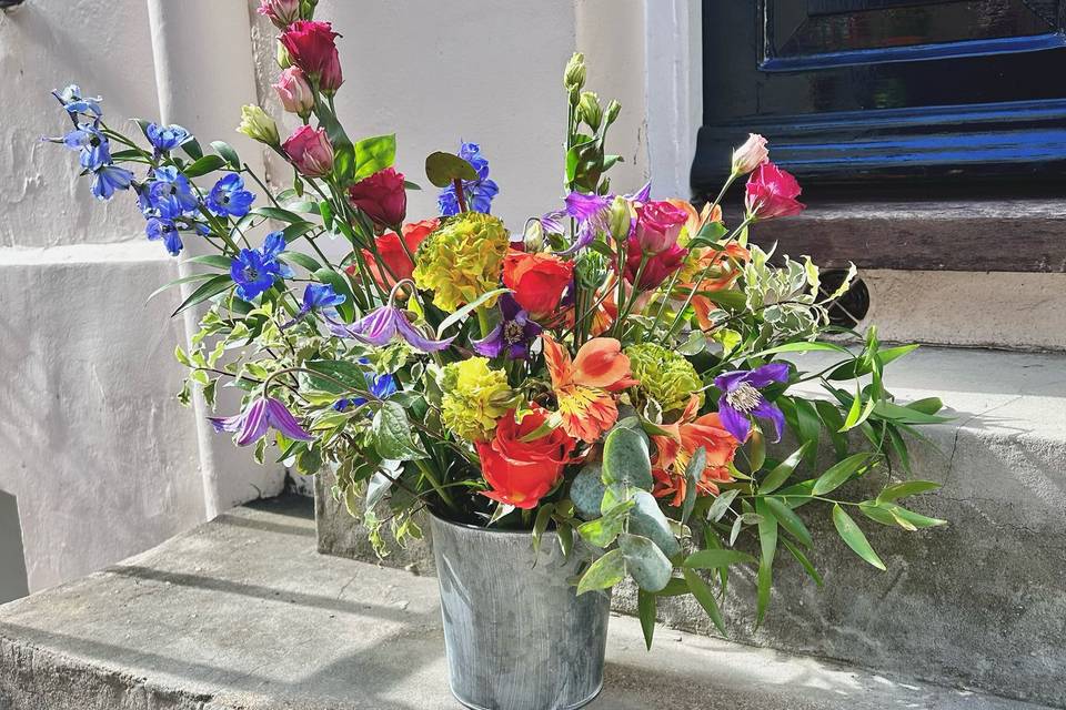 Wild garden flower arrangement