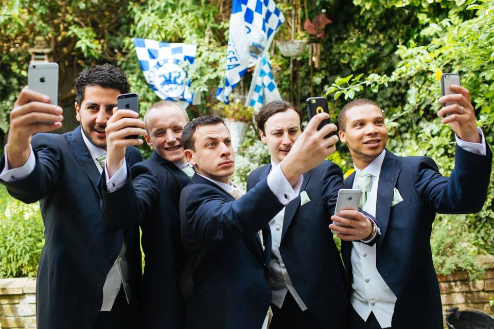 Groom prep is always fun!