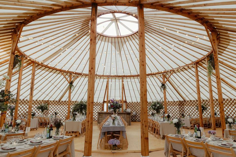 Interior yurt