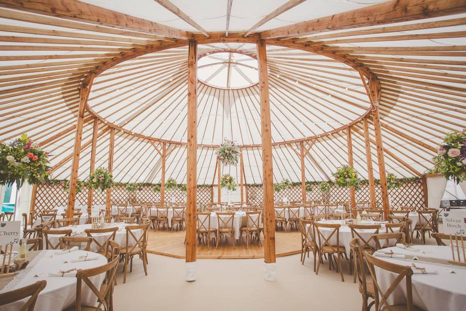 Yurt interior