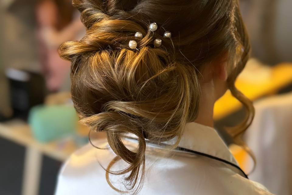 Hair up