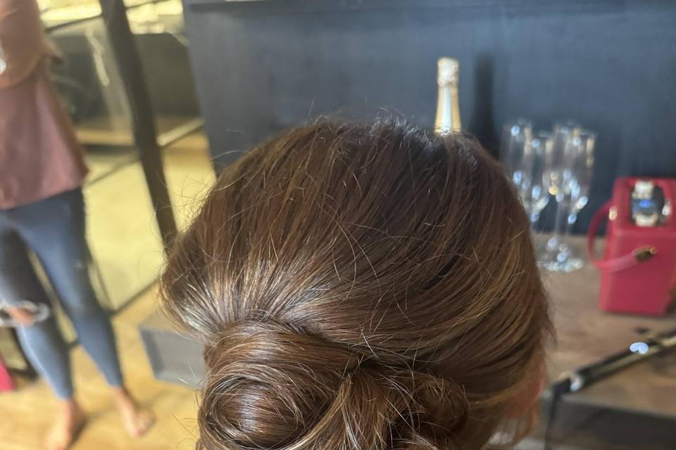 Hair up