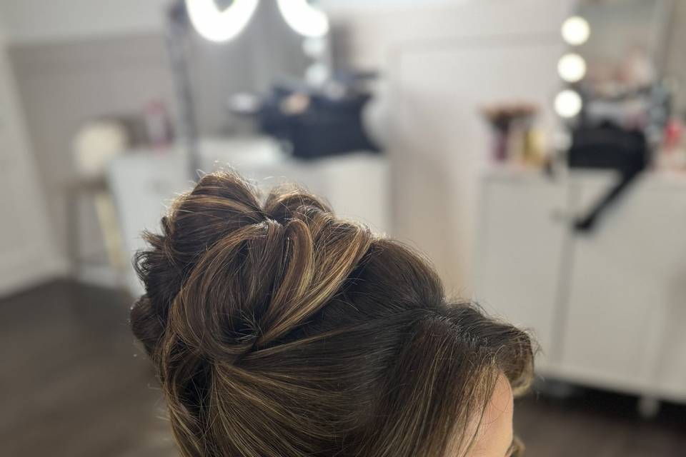 Hair up