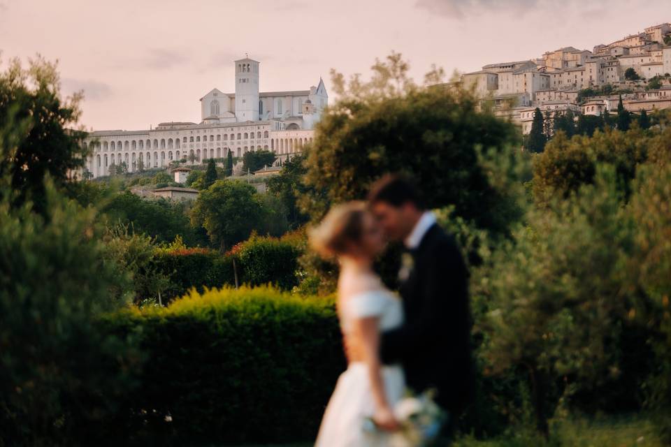 A kiss with view