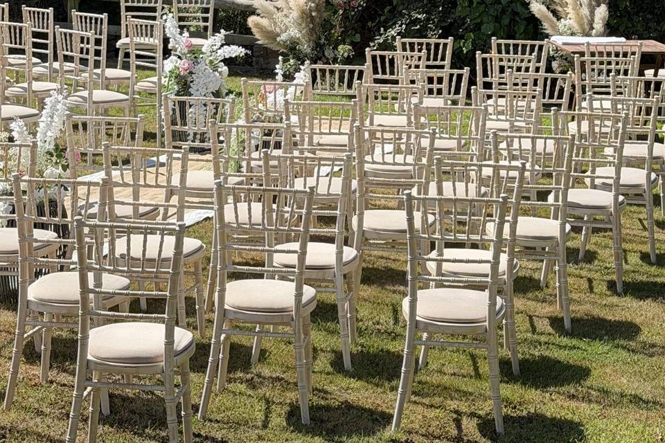 Rustic Outside Ceremony