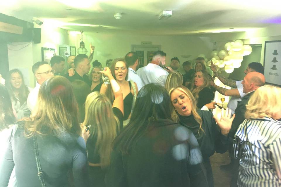 Packed party on the floor!