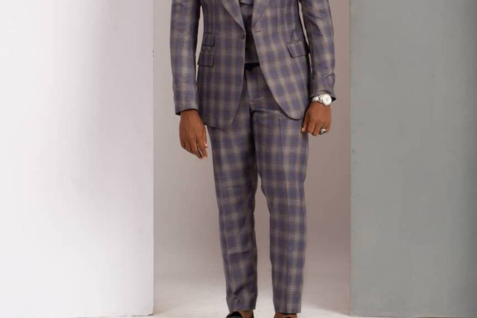 3piece tweed bold lapel suit2