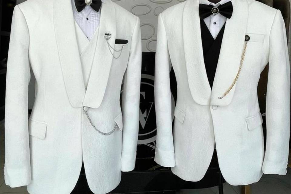 Ivory 3piece suit groom