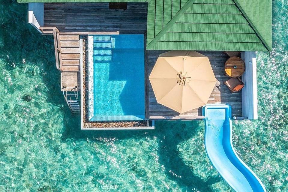 Maldives water villas