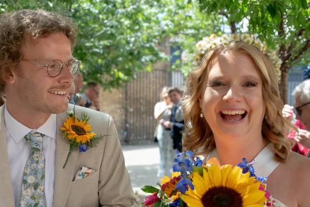 Confetti at Lambeth Town Hall