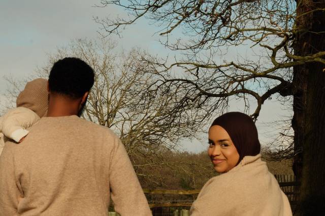 Looking back moment