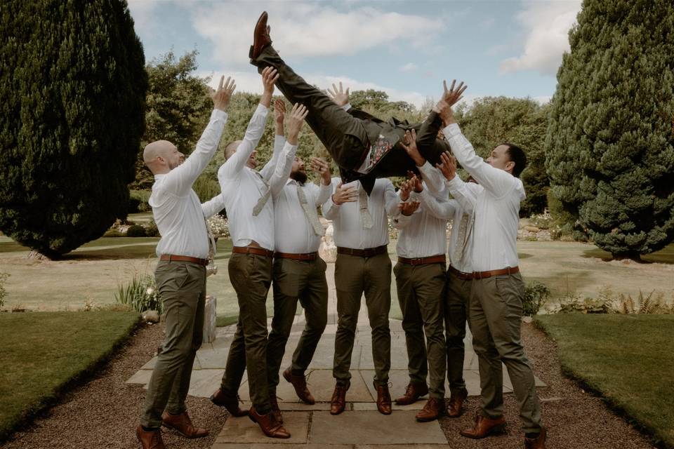 Groom and his Men