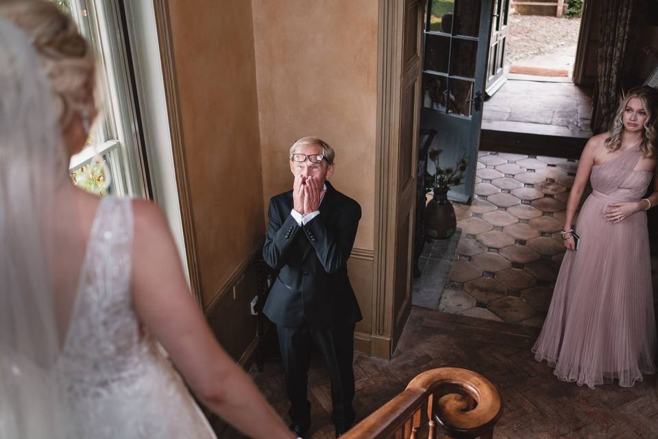Father of the bride's reaction