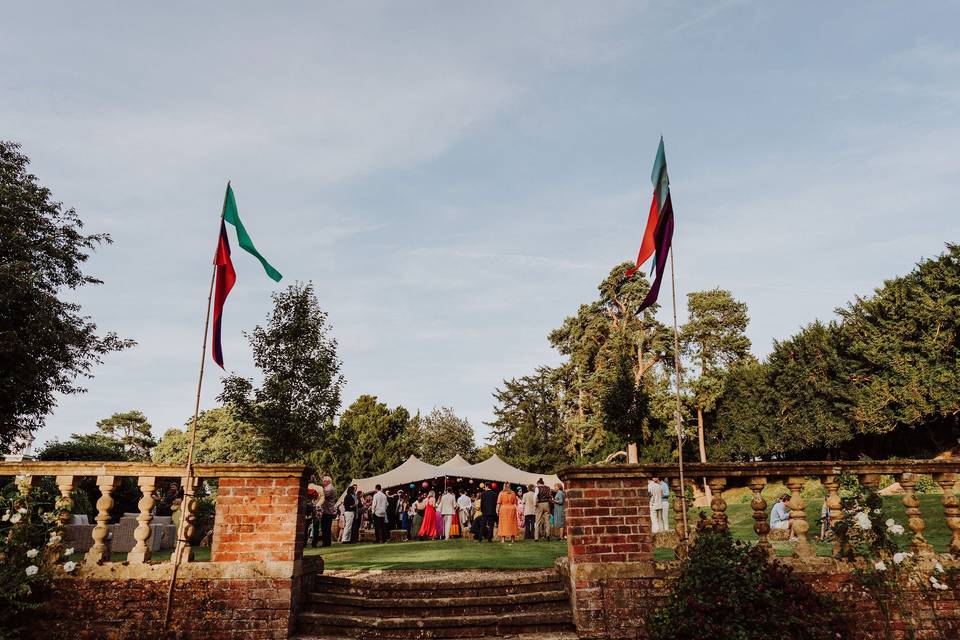 Marquee wedding, the Cotswolds