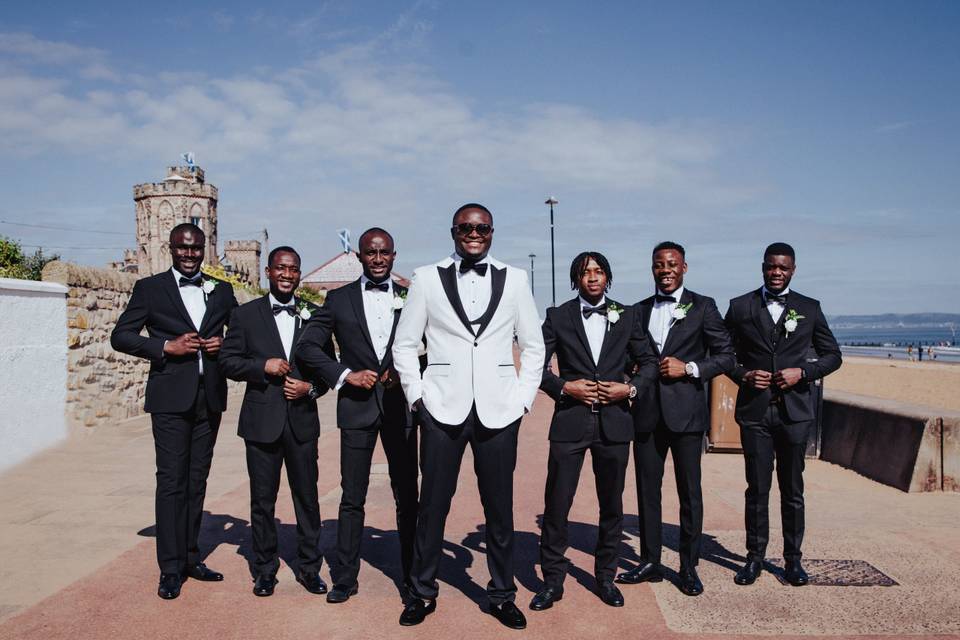 Groom and groomsmen