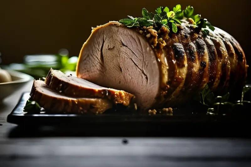 Delectable pork loin