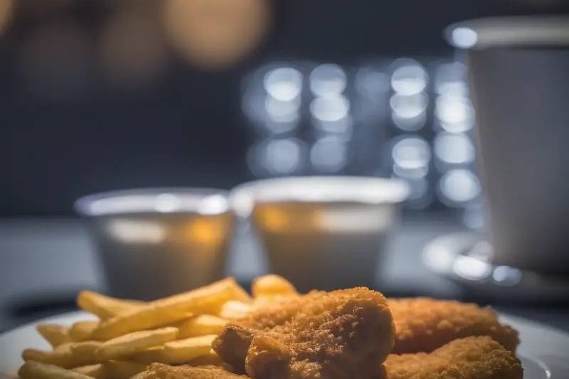 Chicken goujons and chips