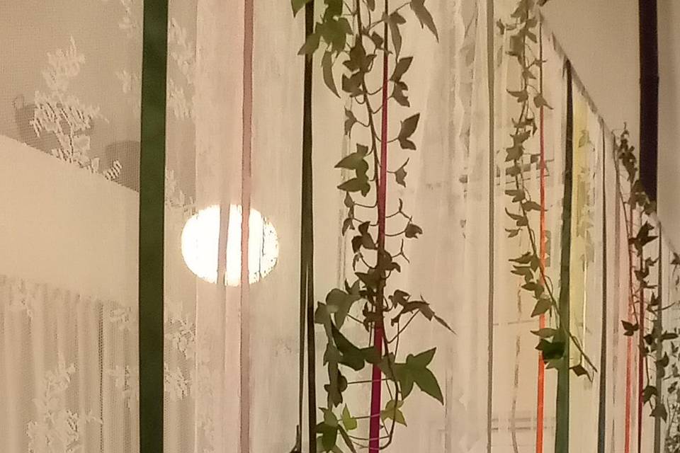 Wedding ceremony inside