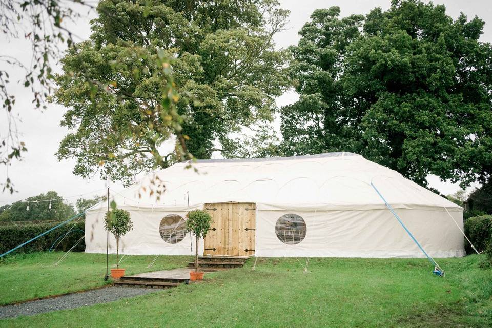 Our stunning, hand-built Yurt